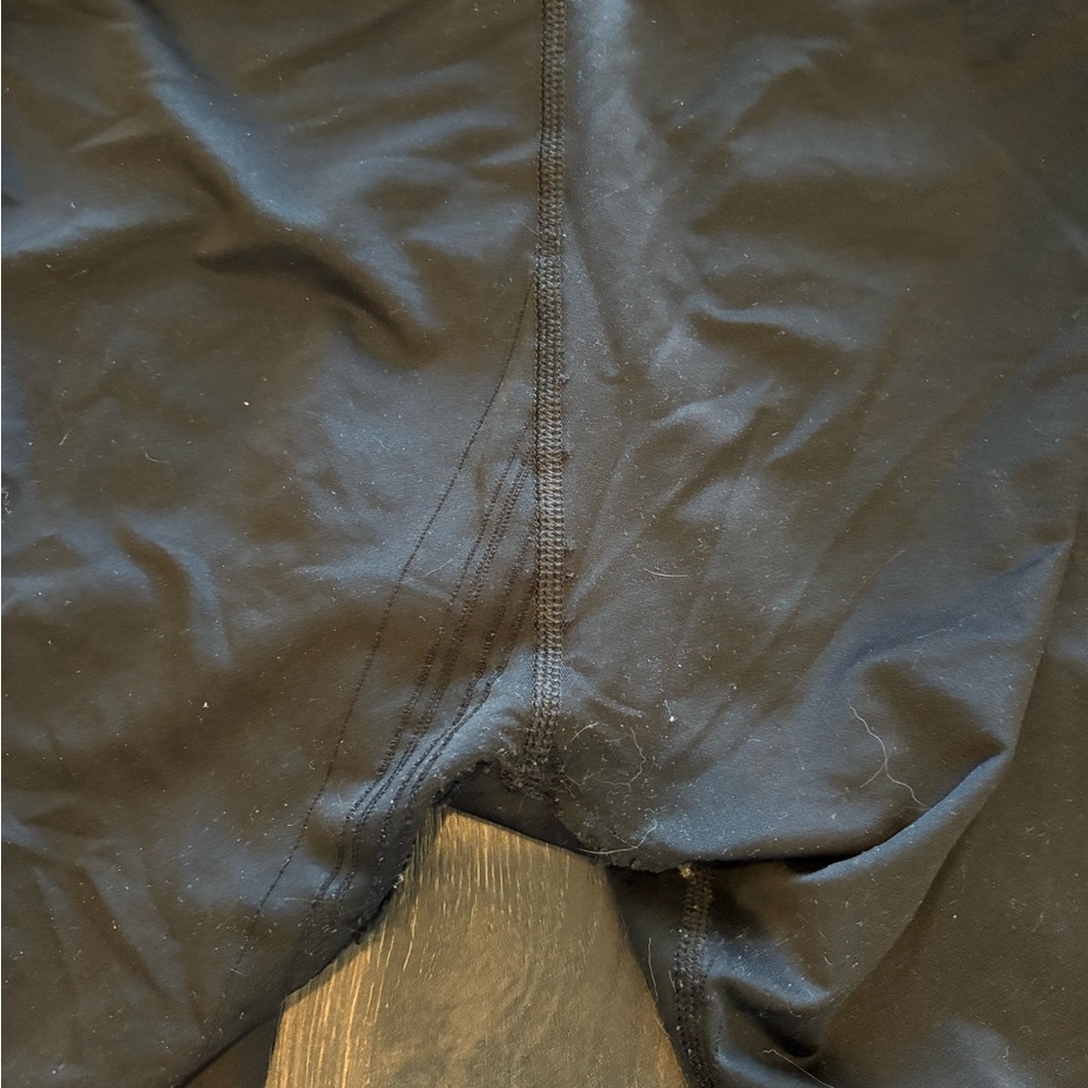 Nike Black Leggings with White Swoosh - Picture 4 of 4